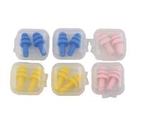 12pcs Riutilizzabile Morbido Silicone Tappi per Orecchie Sonno Anti Rumore Caso