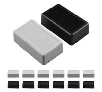 12pcs Scatola di Progetto Strumento Elettronica Scatola Scatola di Plastica Abs Con Coperchio Scatola di Giunzione Nero Progetto Elettrico Plastica Impermeabile Progetto Elettronica Scatola Progetto