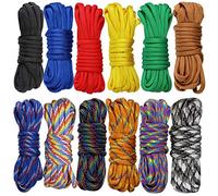 12pcs Set bracciale di corda Kit per bracciali Paracord Corda da paracadute corda per sopravvivenza corda Set fai da te da intrecciare a mano (12 colori, 10 Feet)