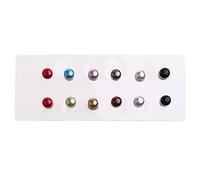 12pcs sicuro Hijab Spilla Forte Placcatura In Metallo Perla Hijab Clip Accessorio di Lusso Senza Foro Pins Spille Magnete Spilla Pin Per Le Donne, Misura unica, come descritto