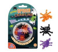 12pcs Spider Giocattoli | Giocattoli Scherzo Adesivi per Arrampicare il Parete, Divertente Giocattolo Scherzo Morbido Falso per Rilassarsi, Giocare, Ricordi di Partito, Intrattenimento