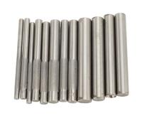 12Pcs Stainless Steel Rivet Setter Tool Kit, Leather Craft Rivet Setter with 3mm-15mm Width and 98mm Length, for Installing Snap Fasteners Grommets Rivets on Leather Fabric Project