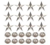 12pcs Star Stella Distintivi Badel Pins Star Voto Distintivi Decorazioni
