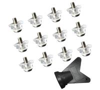 12Pcs Universali di Alluminio Scarpe Da Calcio Borchie di Ricambio Calcio Tacchetti Boot Spikes Per Scarpe Da Calcio Enduring Boot Spikes, 16 mm