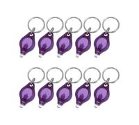 12pcs Uv Light Mini Led Keychain Torch Key Ring Lights Passport Id Checker Purple f54