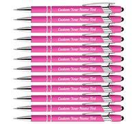 12PEZZI Penne personalizzate con nome inciso gratuitamente, penne a sfera con stilo, logo e messaggio, regali personalizzati per affari, laurea, matrimonio, compleanno - inchiostro nero