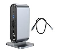 12Port TypeC Hub HDMI-Compatible USB3.0 Multi-Function PD Rj45 Docking Station