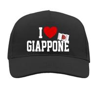 12Print Cappellino Giappone per Uomo e Donna Idea Regalo Compleanno Cappello I Love Giappone