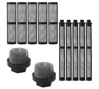 12pz 246385 287032 246384 Set di Filtri di Ricambio per Graco, Filtro per Pistola a Spruzzo Filtro per Tubo di Aspirazione Filtro per Collettore per Graco 390 395 490 495 495 595 3400