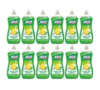 12pz ALBA Detersivo Piatti Limone Concentrato 1 Lt