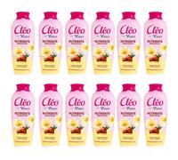 12pz Bagnodoccia CLÉO Camelia Dorata e Olio D'Argan bagnoschiuma nutriente 750ml