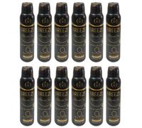 12pz BREEZE BlackOud Legno di Cedro e Spezie Deodorante Spray 150ml