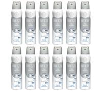 12pz BREEZE THE BIANCO Deodorante Corpo Spray 150ml invisible white