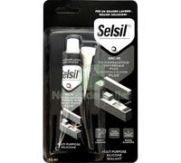 12PZ CARTUCCE DI SILICONE SELSIL SILICONE ACETICO BIANCO PLUS 50ML:
