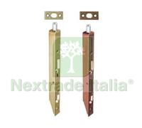 12PZ CATENACCIO VERTICALE A LEVA FRONTALE DA INCASSO MM.150X15 ACCIAIO BRONZATO: