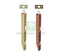 12PZ CATENACCIO VERTICALE A LEVA FRONTALE DA INCASSO MM.200X15 ACCIAIO BRONZATO: