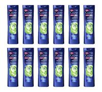 12pz CLEAR Shampoo antiforfora MEN Anti prurito cute secca 225ml