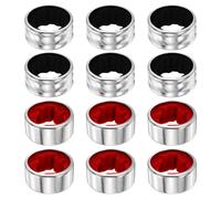 12pz Collari vino per cucina (Nero/Rosso)