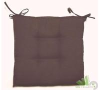 12PZ CUSCINI SEDIA SEDUTA CRETA 40X40X5 MARRONE GEMITEX DOPPIA IMBOTTITURA