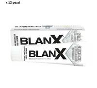 12pz Dentifricio Blanx Sbiancante ai licheni artici naturali non abrasivo 75ml