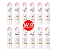 12pz Deodorante Dove Invisible Care Floral Touch spray donna maxi formato 250ml