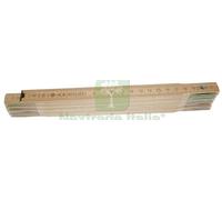 12PZ DOPPIO METRO IN LEGNO BIANCO 10 ASTE DA 16 MM: