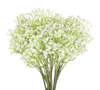12pz fiori artificiali gypsophila per decorazioni per la casa/matrimonio bianco