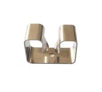 12PZ GANCIO APPENDISCOPA 1 POSTO ACCIAIO INOX SENZA BASE