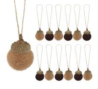 12pz Ghiande Decorative inFeltro da Appendere, Ghiande Fatte a Mano Decorazione Natalizie Autunnale Casa Lavoretti Fai da Te