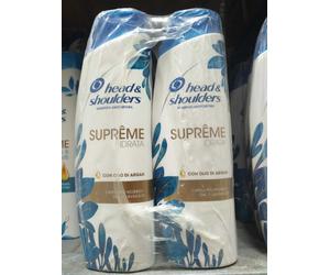 12pz Head & Shoulders SUPREME IDRATA Shampoo Antiforfora con Olio di Argan 225ml