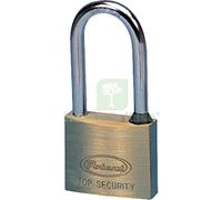 12PZ LUCCHETTO ARCO MEDIO 2700 POTENT OTTONE ARCO CROMATO CHIAVI 2 MM 40: