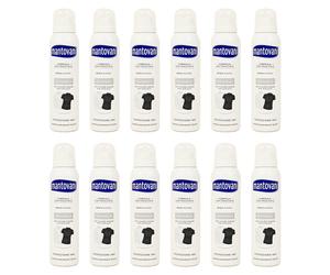 12pz MANTOVANI Deodorante Spray INVISIBLE Anti-Macchia senza alcool 48H 150ml