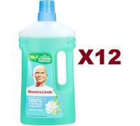 12PZ MASTRO LINDO FRESCHEZZA FLOREALE RIMUOVE DI SPORCO E GRASSO PAVIMENTI 930ML