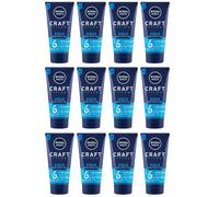 12pz Nivea Men Craft Aqua gel capelli fissaggio 6 mega forte finish lucido 150ml