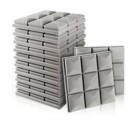 12Pz Pannelli Fonoassorbenti In Schiuma Fonoassorbente Alta Densità