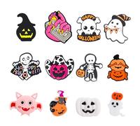 12pz Perline di Silicone di Halloween, Perline Focali per Penne con Perline Kit per la Creazione di Portachiavi Collana e Braccialetti per Donne Decorazione della Stanza di Casa