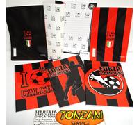 12PZ.QUADERNI MAXI, LOVE CALCIO, MILAN, SCUOLA PRIMARIA, Rigatura 3°ELEMENTARI