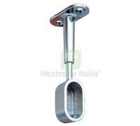 12PZ REGGITUBO ARMADIO OVALE REGOLABILE FINALE ZAMA CROMATO H.MM 68 95 TUBO MM :