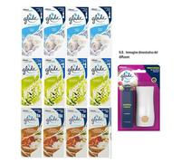 12pz Ricariche per Diffusore Glade Microspray Fragranze Assortite ambiente