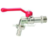 12PZ RUBINETTO PORTAGOMMA A SFERA IN OTTONE MIS. 1 2: