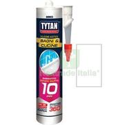12PZ SILICONE ACETICO BAGNI E CUCINE TYTAN BIANCO RAPIDO ML 280: