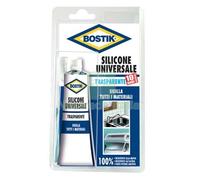 12PZ SILICONE ACETICO IN TUBETTO BOSTIK TRASPARENTE ML 60: