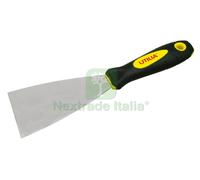 12PZ SPATOLA PER STUCCO INOX MOD. CLASSICO MANICO IN GOMMA MM. 40: