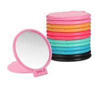 12pz specchietti tondi compatti, mini per tasca, set color mix