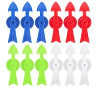 12pz Spinner per Giochi Frecce, Pezzi Ricambio Spinner Giochi Tavolo a Forma V in Plastica Alta Qualità Progetti Fai da Te per Attività in iano, Blu, Rosso, Bianco)