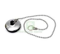 12PZ TAPPO PILETTA + CATENA PVC INOX MM 31: