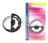 12PZ TAPPO PILETTA + MANIGLIA PRONTY PVC INOX MM 52: