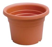 12PZ VASO CILINDRICO DAHLIA ICS PP TERRACOTTA CM 17 H.CM 13