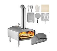 12quot;Forno for pizza portatile a legna in acciaio inossidabile for uso alimentare for barbecue all'aperto, picnic, cottura di pizza, pane, gamberetti, salsiccia