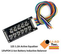 12S 1.2A Li-ion Lifepo4 Lithium Battery Active Equalizer Balancer Inductive BMS